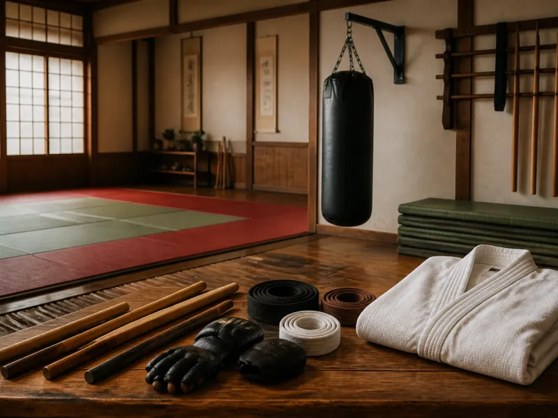 Setting up a home dojo: space, mats and mounting a bag